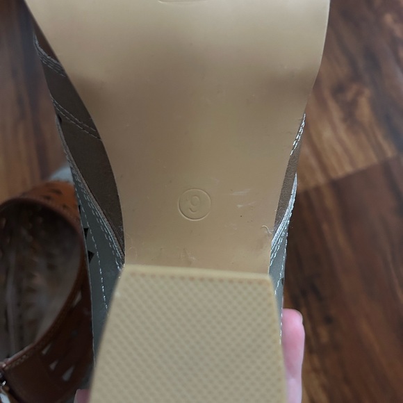 N.Y.L.A. Brown and Tan Cutout Ankle Booties - Picture 5 of 5